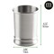 mDesign Stainless Steel Bathroom Cup, Toothbrush Holder, Tumbler, Brushed/Chrome